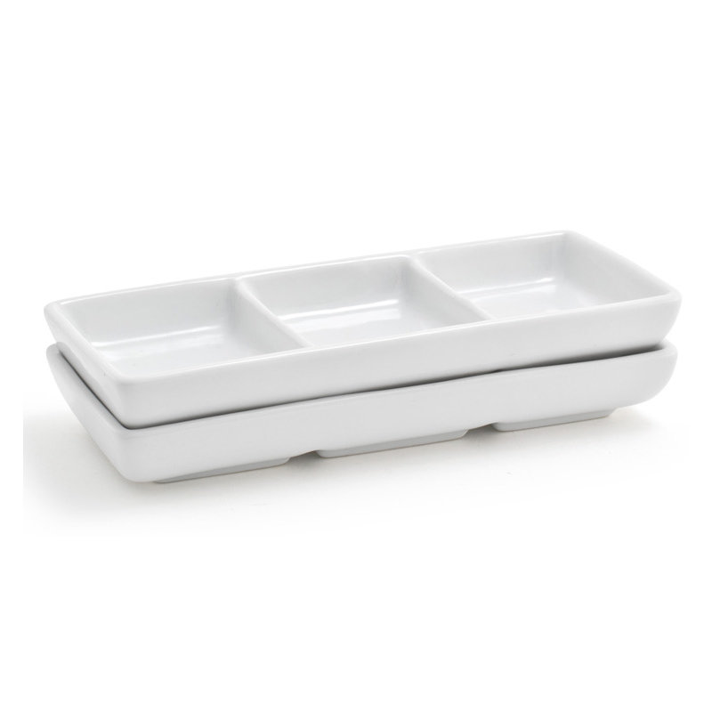 Desserte à 3 compartiments Catalyst Eurowhite, Blanc brillant