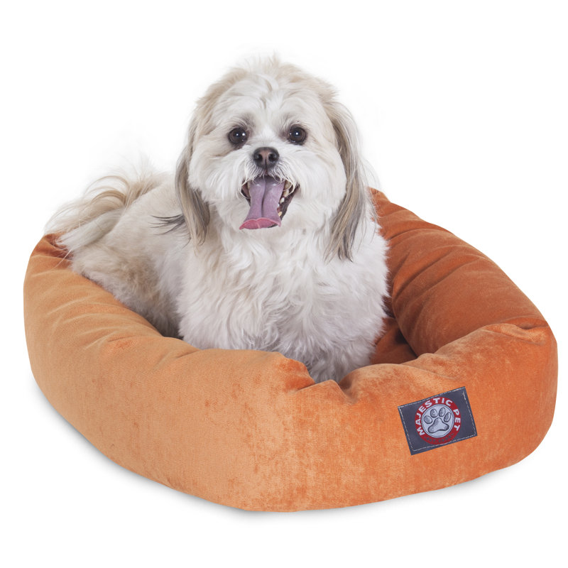 Lit ovale pour animal de compagnie, Petit (l 18 po x P 24 po x H 7 po), Orange