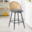 66 cm H Swivel Upholstered Bar Stool & Counter Stool with Metal Legs (set of 2 & set of 4)-2033917738-2033917740