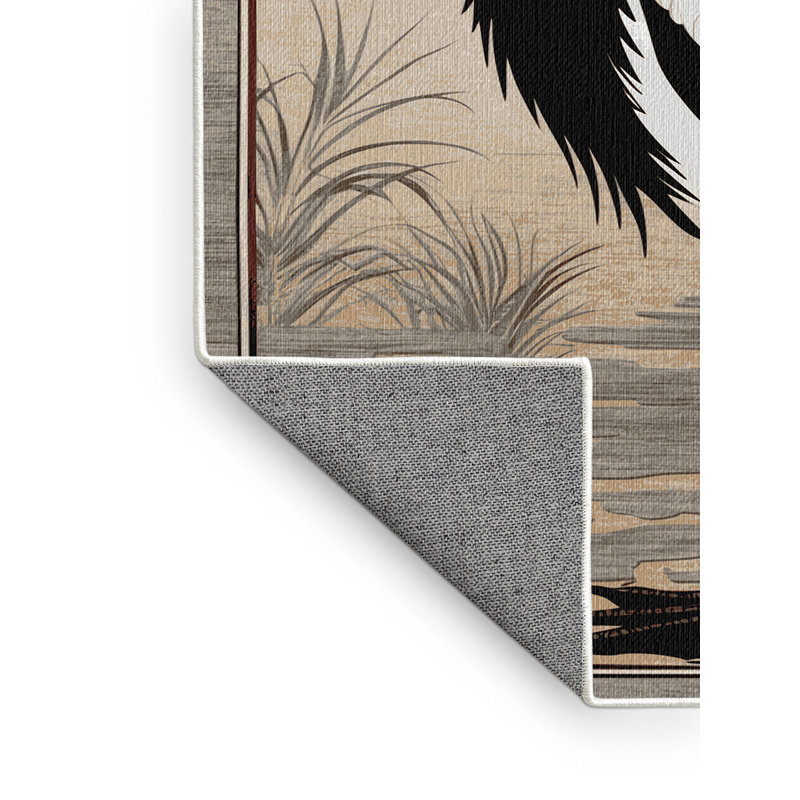  Tapis lavable Marabou Stork, Carré 5 pi