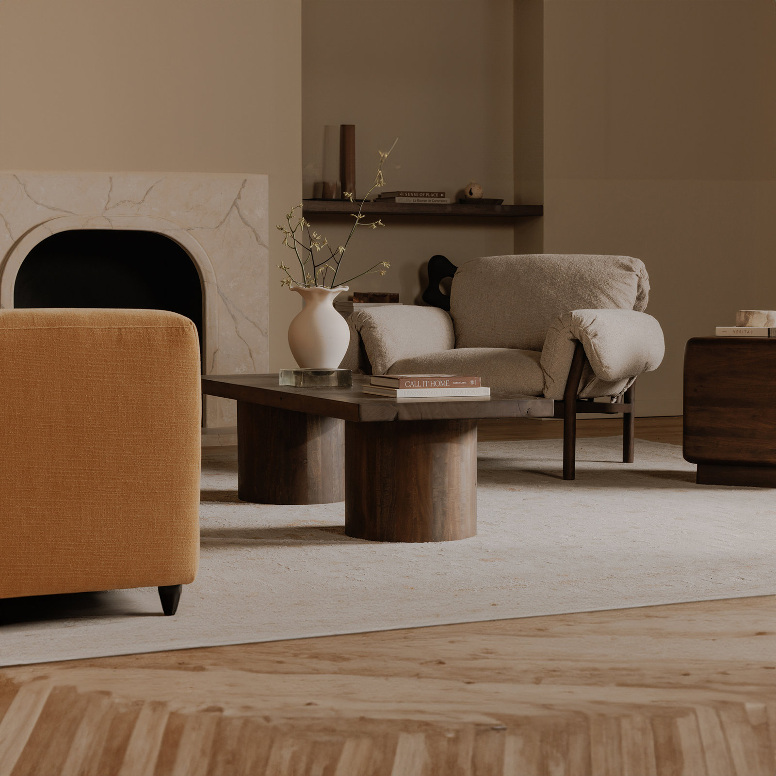 Mackenzie 60" Mahogany Coffee Table