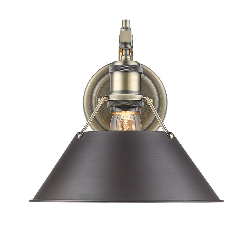 Addisynn Steel Spotlight, Rubbed Bronze, Aged Brass