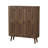 Medieval-Style Modern Shoe Cabinet With Vertical Grooved Finish, Tiered Storage, And Anti-Tipping Mechanism For Hallways And Entrances
