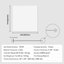 Paquet de 12 tuiles de plafond 24 po x 24 po en mousse de PVC blanc ignifuge lisse