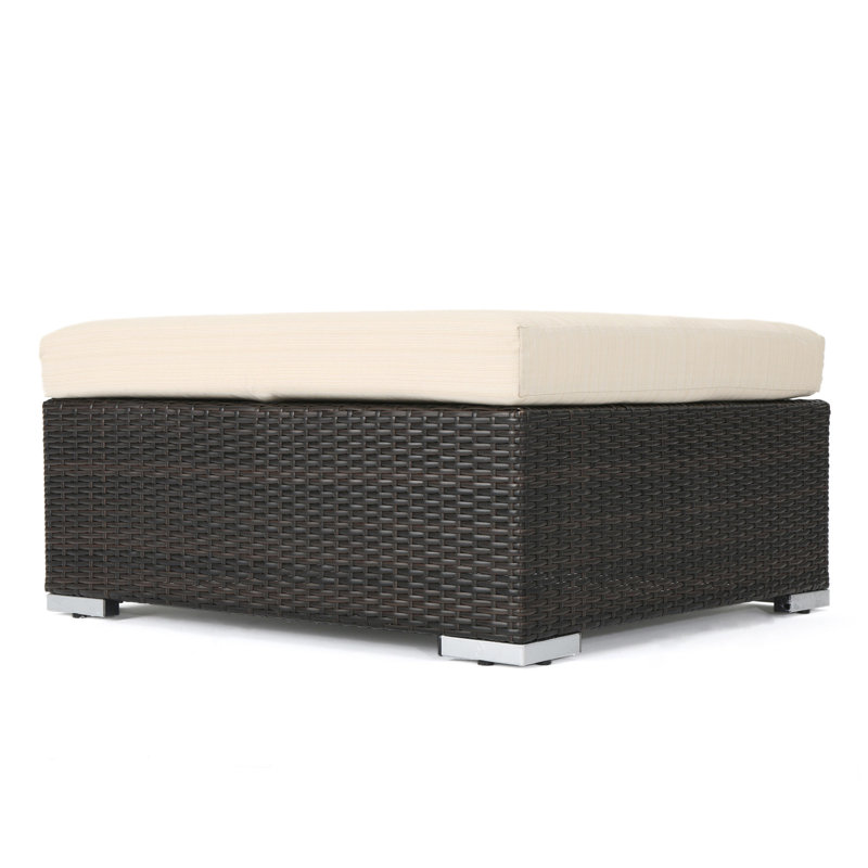 SANTA ROSA OTTOMAN KD (MBRN +ALU), Beige