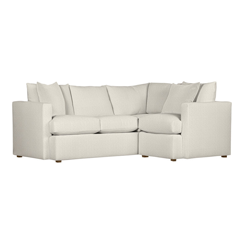 Canapé modulaire 2 pièces American Bungalow, Chenille Nompton Snow Crypton®, La Havane