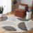 Tuy Temple Bcf/Jute/Latex/Overlock Geometric Rug in Ivory/Grey-22330167