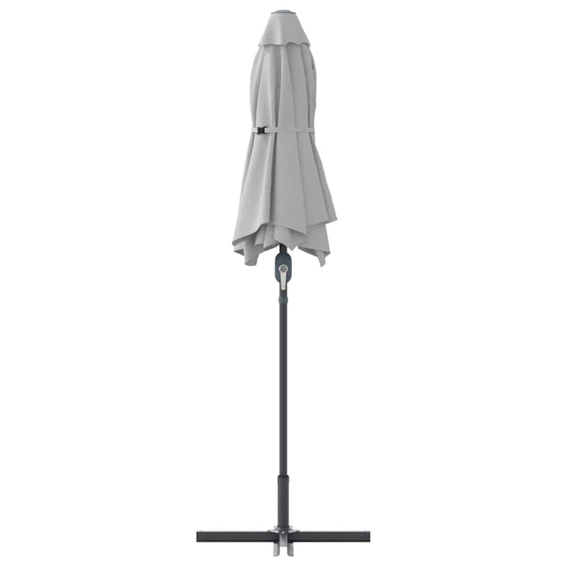 Garden Parasol Polyester and Aluminium Outdoor Shade UV Sun Protection, Sand