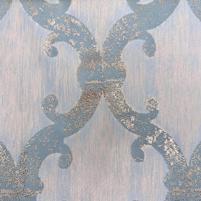 Tissu damassé métallique 118 "par la cour