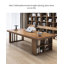 Élégant bureau long avec rangement ouvert-1100966487