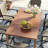 6-Person Rectangular Patio Dining Set With 360° Swivel PVC-coated polyester Chairs-954204442