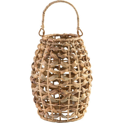 13.25'' H Rattan Lantern