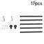 Black Aluminium Alloy, Resin Adjustable 3cm Bay Window Single Curtain Rod-1389288475