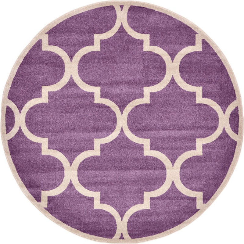 Cohleen Geometric Indoor Rug, Round 6'