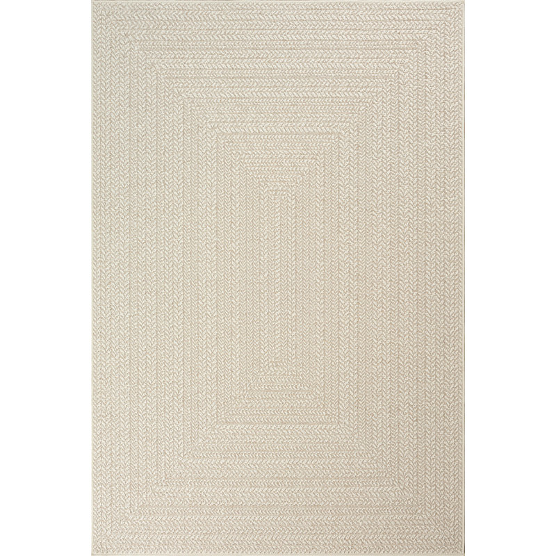 Alyrica Jute-Look Indoor / Outdoor Area Rug, Cream, Rectangle 160 x 230 cm