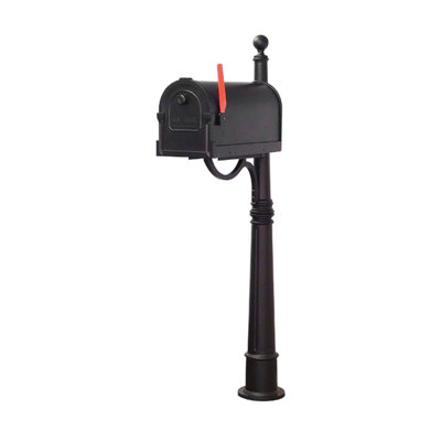 Savannah Aluminum Post Mounted Post Box
