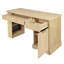 Bureau cannelé moderne de 55 po avec armoire de rangement et tiroirs-91999884