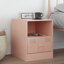 34.5cm W Steel Bedside Table-101281124