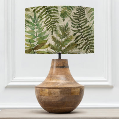 Leven Mango Table Lamp & Elowen Mulberry Eva Shade