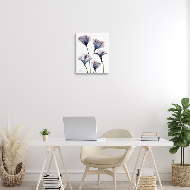 Fleurs subtiles, toile par Albert Koetsier, H 20 po x l 16 po