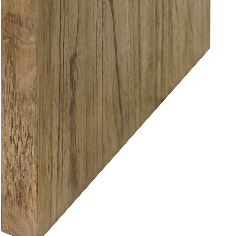 Kamiyha Coastal Wood Kitchen Table, Dining Table, Rectangular Table, Office Table, Brown