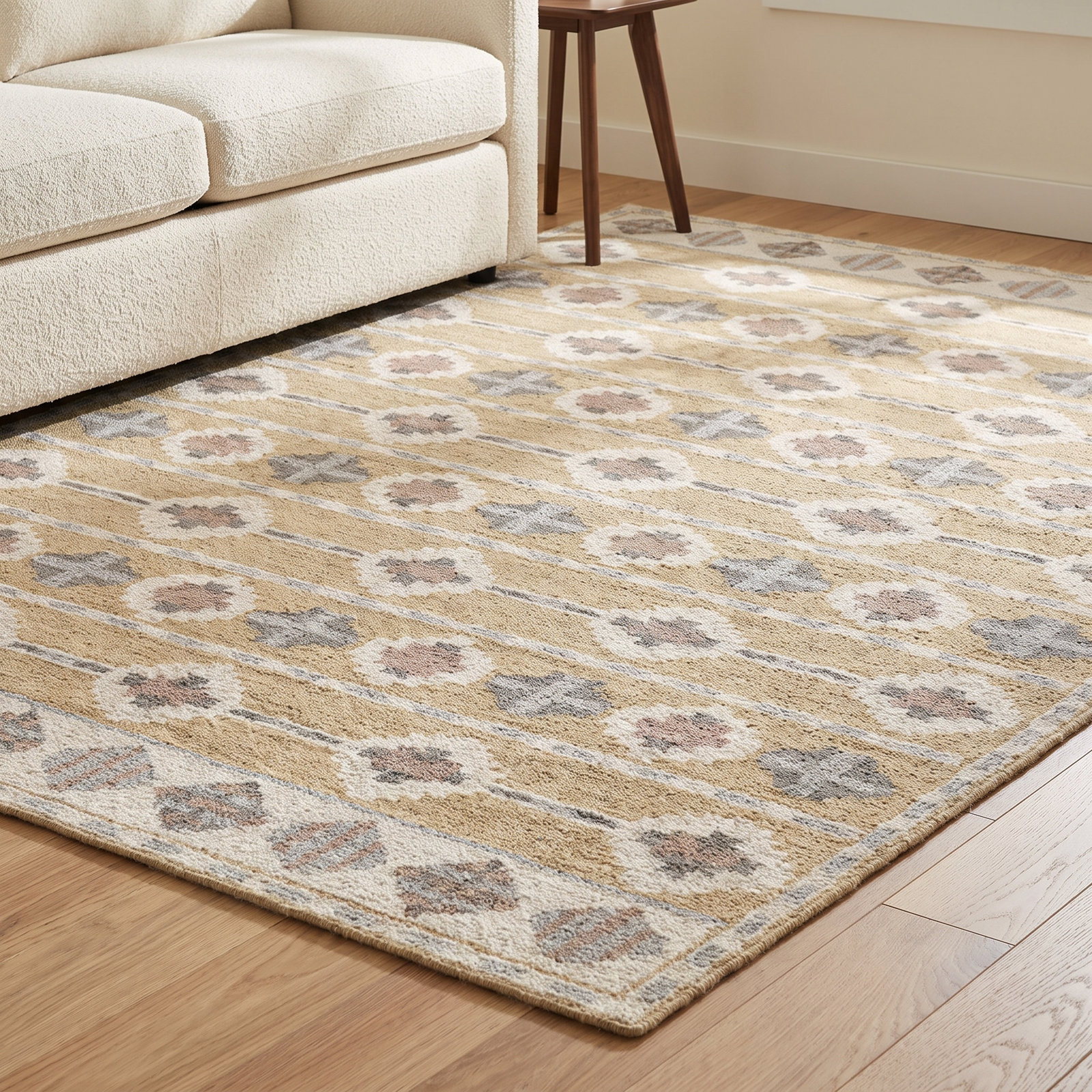 Santos Hand-Tufted Geometric Wool Rug, Rectangle 8' x 10'
