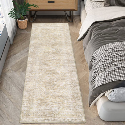 Modern Machine Washable Rug Non-Slip Area Rug for Living Room Low-Pile Rug Indoor Floor Cover for Bedroom Dining Room Hallway Kitchen Office