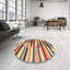 Tapis brun/bleu/gris/zone contemporaine-397416053