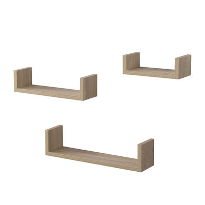 Caulder 3 Piece Floating Shelf