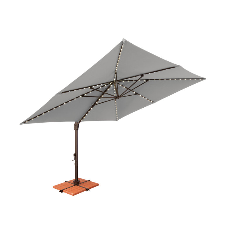 Parasol carré 10 pi Windell, Toile Sunbrella® naturel
