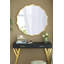 Miroir mural Runi, miroir de salle de bain en métal, miroir de salon, miroir de chambre à coucher 