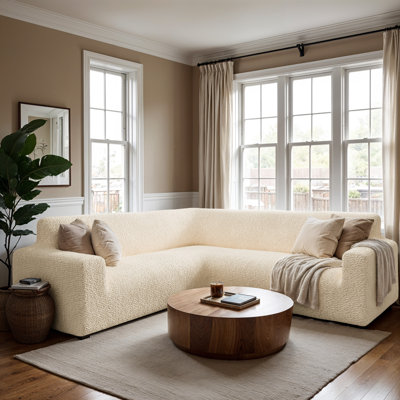 Stretchy Slipcover for Corner Sofa - Easy to Clean & Durable - Comfort Collection