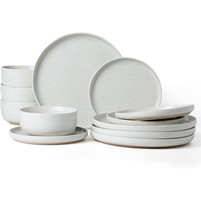 Daytona Stoneware Dinnerware Set - Service for 4