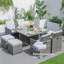 8 - Person Patio Dining Set Square Table