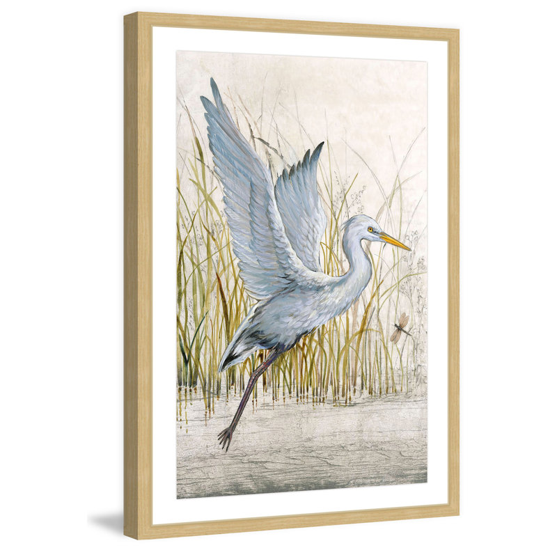 «Heron Sanctuary I», reproduction encadrée, H 18 po x l 12 po x P 1,5 po