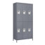 6 casiers en métal de 72 po de hauteur avec serrure pour les employés, armoire de rangement pour garage à domicile