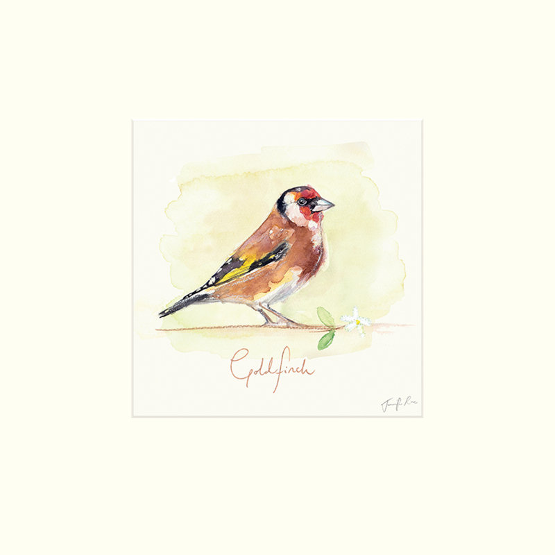 Goldfinch by Jennifer Rose - No Frame Painting