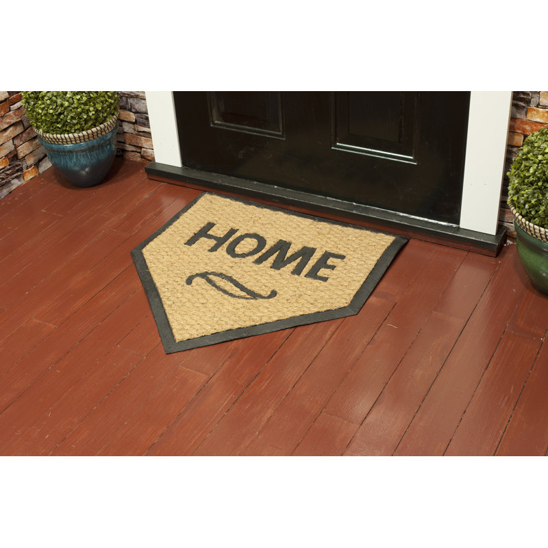Tapis de porte pour l’extérieur antidérapant 24 po x 24 po tuffcor home plate Bomford