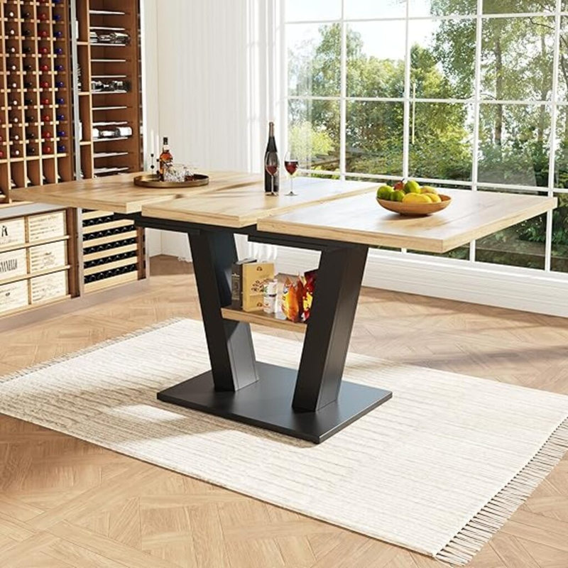 Dining Table with Iron Base