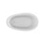 BRIA® 5934 Deck Mount Compatible Acrylic Freestanding Soaking Slipper Bath End Drain White with Chrome & White Toe Tap Drains