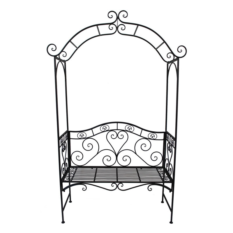 2 Seater Metal Rose Arch Bench