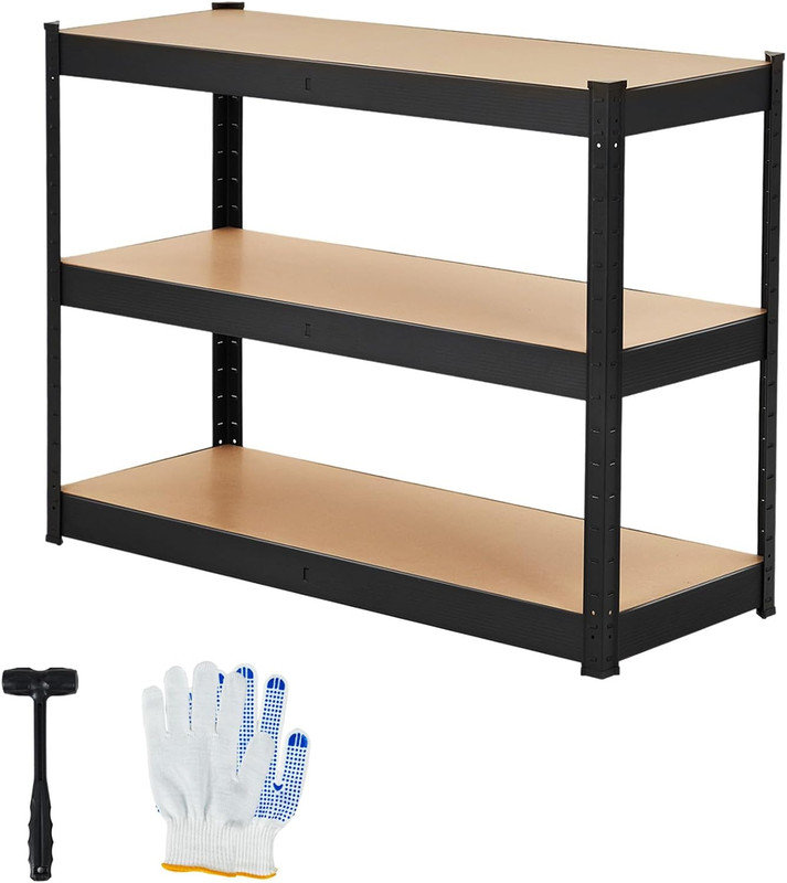 Étagère de rangement robuste 36 po, étagère en métal réglable à 3 niveaux avec capacité de 1320 lb
