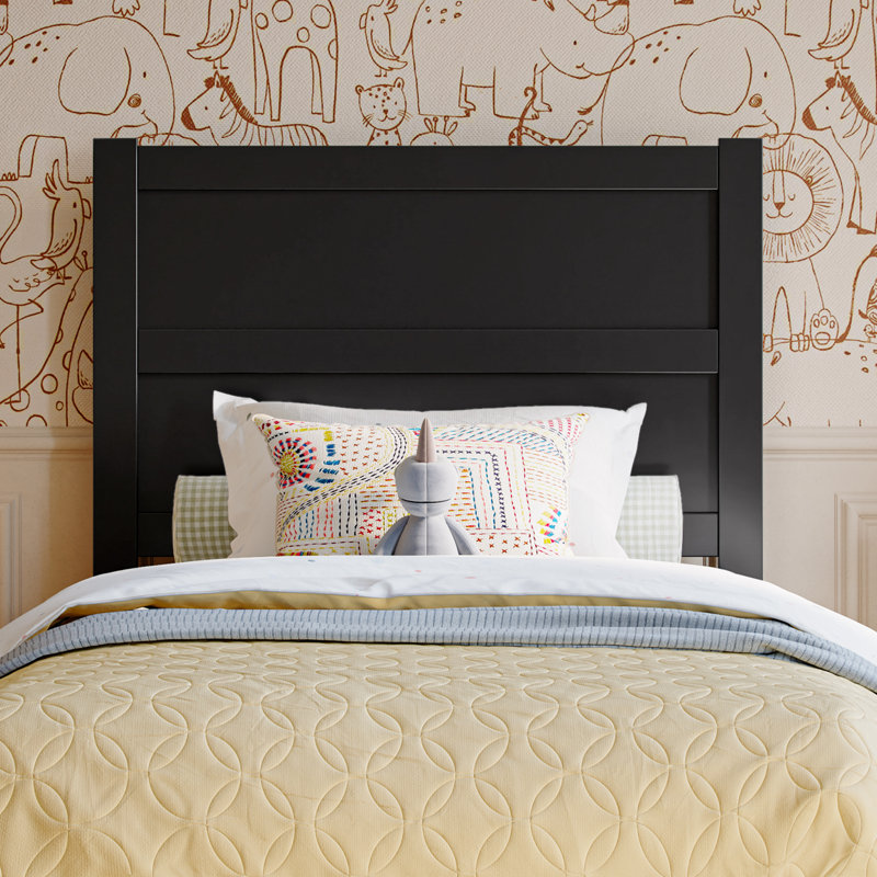 Aveline Wood Panel Headboard, Twin, Black