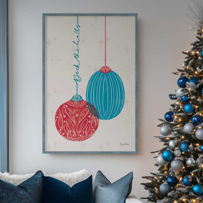 Elegant Holiday Ornaments I Print in a Frame