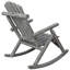 Chaise berçante en bois pour le porche (excluant la table)-862020043