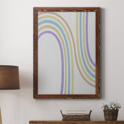 Tubular Abstract III - Peinture sur toile encadrée