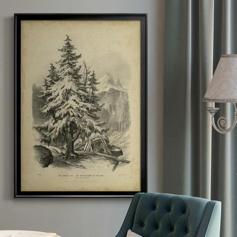 Toile encadrée de qualité supérieure The Spruce, H 36,5 po x l 26,5 po x P 1 po, Cadre noir