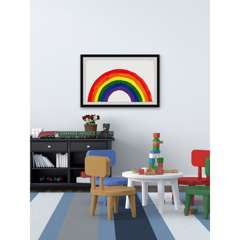 Geissler Vibrant Rainbow, reproduction encadrée, H 30 po x l 45 po x 1,5 po