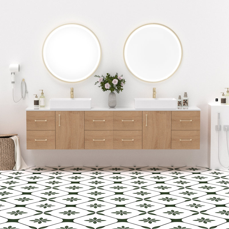 Meuble-lavabo double 84 po avec lavabo 84 po