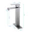 Waterfall Spout Single Handle Faucet For Bathroom Sink, Pop - Up Drain  No Overflow , High Grade Brushed Nickel Stainless Steel, Beautiful Effect Enhanced Use, Precise Water Flow And Temperature